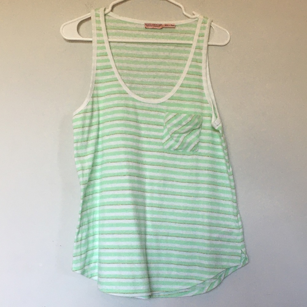 Vintage Y2K Juicy Couture Mint Tank Top size L